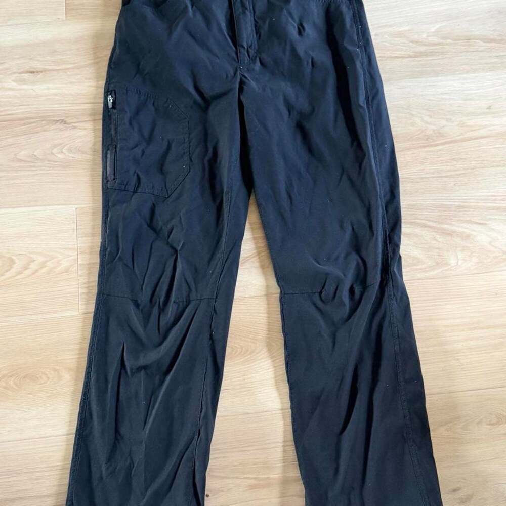 Eddie Bauer Men’s Fleece Lined Tech black cargo pants size 32x30